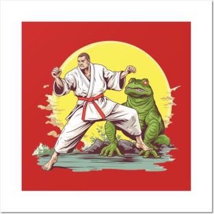 Karate Frog Posters and Art